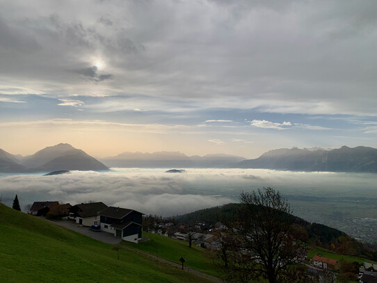 Blick von Viktorsberg aufs Rheintal